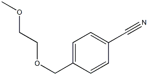 4-[(2-methoxyethoxy)methyl]benzonitrile Struktur