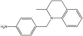 4-[(2-methyl-1,2,3,4-tetrahydroquinolin-1-yl)methyl]aniline Struktur