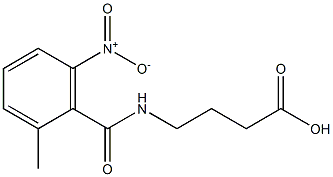 4-[(2-methyl-6-nitrophenyl)formamido]butanoic acid Struktur