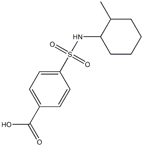 4-[(2-methylcyclohexyl)sulfamoyl]benzoic acid Struktur