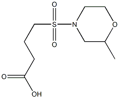 4-[(2-methylmorpholine-4-)sulfonyl]butanoic acid Struktur