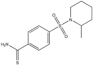 4-[(2-methylpiperidin-1-yl)sulfonyl]benzenecarbothioamide Struktur