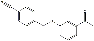 4-[(3-acetylphenoxy)methyl]benzonitrile Struktur