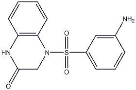 4-[(3-aminobenzene)sulfonyl]-1,2,3,4-tetrahydroquinoxalin-2-one Struktur