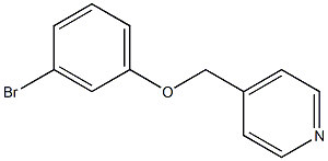 4-[(3-bromophenoxy)methyl]pyridine Struktur