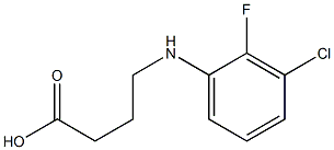 4-[(3-chloro-2-fluorophenyl)amino]butanoic acid Struktur