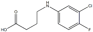 4-[(3-chloro-4-fluorophenyl)amino]butanoic acid Struktur