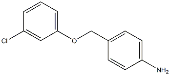 4-[(3-chlorophenoxy)methyl]aniline Struktur