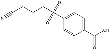 4-[(3-cyanopropyl)sulfonyl]benzoic acid Struktur