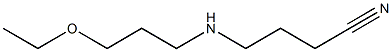 4-[(3-ethoxypropyl)amino]butanenitrile Struktur