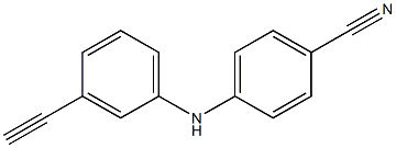 4-[(3-ethynylphenyl)amino]benzonitrile Struktur