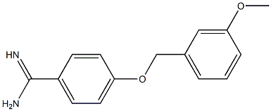 4-[(3-methoxybenzyl)oxy]benzenecarboximidamide Struktur