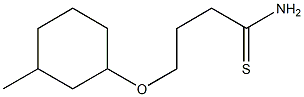 4-[(3-methylcyclohexyl)oxy]butanethioamide Struktur