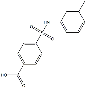 4-[(3-methylphenyl)sulfamoyl]benzoic acid Struktur