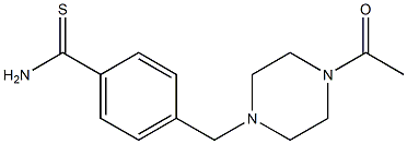 4-[(4-acetylpiperazin-1-yl)methyl]benzenecarbothioamide Struktur