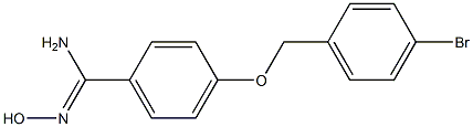 4-[(4-bromobenzyl)oxy]-N'-hydroxybenzenecarboximidamide Struktur