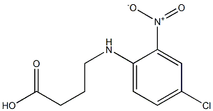 4-[(4-chloro-2-nitrophenyl)amino]butanoic acid Struktur