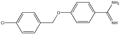 4-[(4-chlorobenzyl)oxy]benzenecarboximidamide Struktur