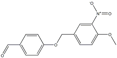 4-[(4-methoxy-3-nitrophenyl)methoxy]benzaldehyde Struktur