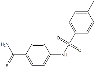 4-[(4-methylbenzene)sulfonamido]benzene-1-carbothioamide Struktur