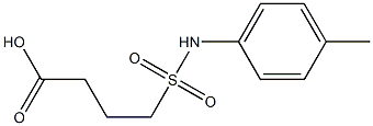 4-[(4-methylphenyl)sulfamoyl]butanoic acid Struktur