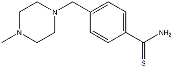 4-[(4-methylpiperazin-1-yl)methyl]benzenecarbothioamide Struktur