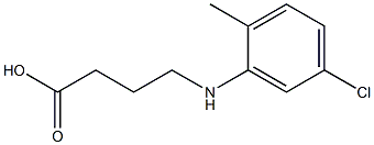 4-[(5-chloro-2-methylphenyl)amino]butanoic acid Struktur