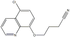 4-[(5-chloroquinolin-8-yl)oxy]butanenitrile Struktur