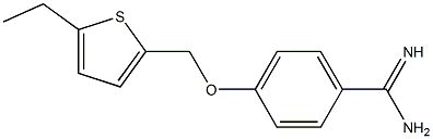 4-[(5-ethylthien-2-yl)methoxy]benzenecarboximidamide Struktur