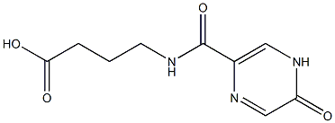 4-[(5-oxo-4,5-dihydropyrazin-2-yl)formamido]butanoic acid Struktur