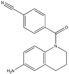 4-[(6-amino-1,2,3,4-tetrahydroquinolin-1-yl)carbonyl]benzonitrile Struktur