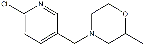 4-[(6-chloropyridin-3-yl)methyl]-2-methylmorpholine Struktur