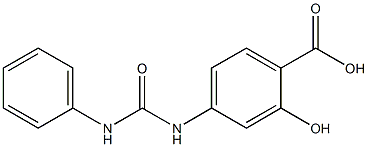 4-[(anilinocarbonyl)amino]-2-hydroxybenzoic acid Struktur