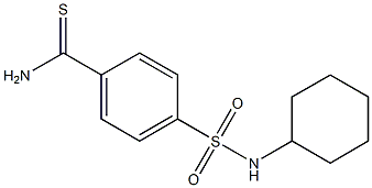 4-[(cyclohexylamino)sulfonyl]benzenecarbothioamide Struktur