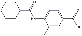 4-[(cyclohexylcarbonyl)amino]-3-methylbenzoic acid Struktur