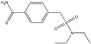 4-[(diethylsulfamoyl)methyl]benzene-1-carbothioamide Struktur