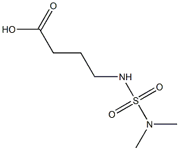 4-[(dimethylsulfamoyl)amino]butanoic acid Struktur