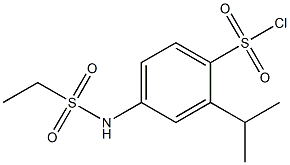 4-[(ethylsulfonyl)amino]-2-isopropylbenzenesulfonyl chloride Struktur