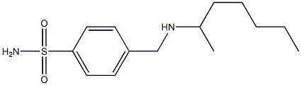 4-[(heptan-2-ylamino)methyl]benzene-1-sulfonamide Struktur