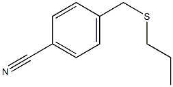 4-[(propylsulfanyl)methyl]benzonitrile Struktur