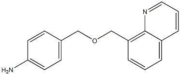 4-[(quinolin-8-ylmethoxy)methyl]aniline Struktur