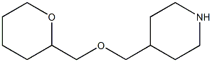 4-[(tetrahydro-2H-pyran-2-ylmethoxy)methyl]piperidine Struktur