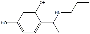 4-[1-(propylamino)ethyl]benzene-1,3-diol Struktur