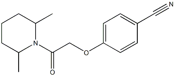 4-[2-(2,6-dimethylpiperidin-1-yl)-2-oxoethoxy]benzonitrile Struktur