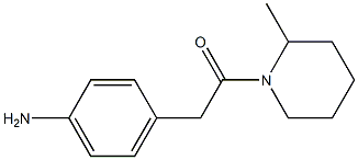 4-[2-(2-methylpiperidin-1-yl)-2-oxoethyl]aniline Struktur