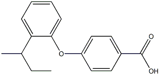 4-[2-(butan-2-yl)phenoxy]benzoic acid Struktur