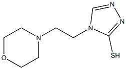 4-[2-(morpholin-4-yl)ethyl]-4H-1,2,4-triazole-3-thiol Struktur