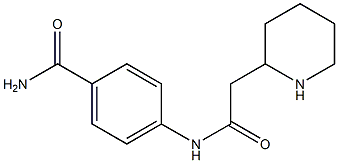 4-[2-(piperidin-2-yl)acetamido]benzamide Struktur