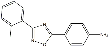 4-[3-(2-methylphenyl)-1,2,4-oxadiazol-5-yl]aniline Struktur