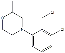 4-[3-chloro-2-(chloromethyl)phenyl]-2-methylmorpholine Struktur